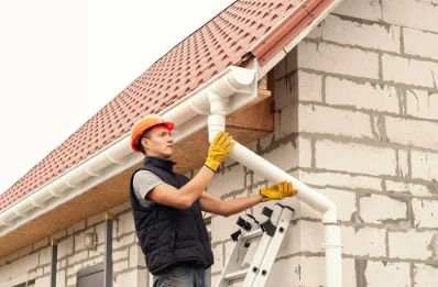 Pose et remplacement de gouttières aux Clefs